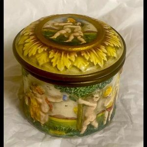 Antique Made in Italy Trinket Jewelry Box